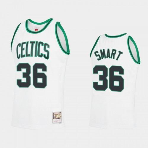 Men's Boston Celtics #36 Marcus Smart White Reload 2.0 Jersey