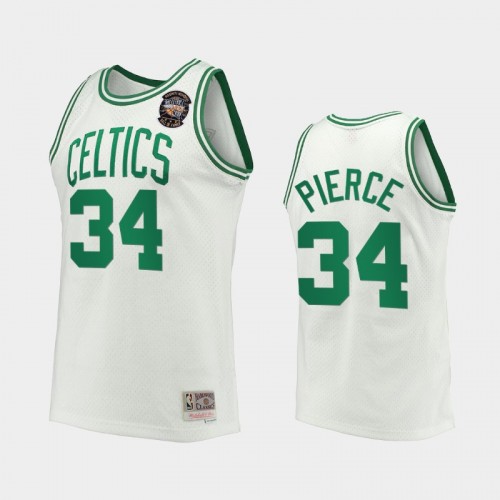 Boston Celtics #34 Paul Pierce White 2021 Naismith Hall Of Fame Throwback Jersey