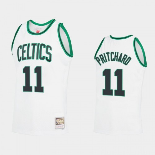 Men's Boston Celtics #11 Payton Pritchard White Reload 2.0 Jersey