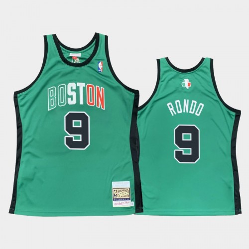 Boston Celtics #9 Rajon Rondo Green 2007-08 Hardwood Classics Throwback Jersey