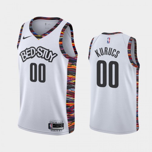 Men's 2019-20 Brooklyn Nets White City Personalized Coogi Jersey