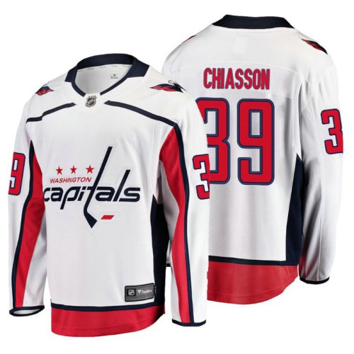 #39 Alex Chiasson Fanatics Branded Breakaway White Away jersey