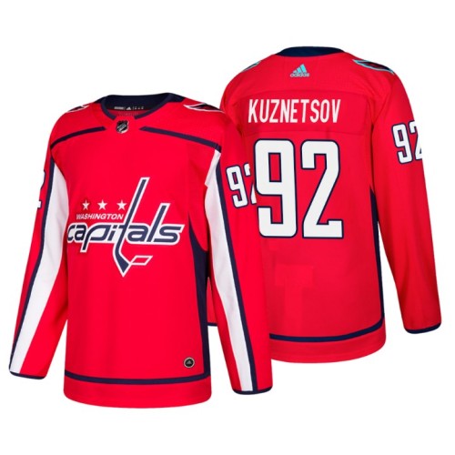 #92 Evgeny Kuznetsov Home Authentic Player Red jersey