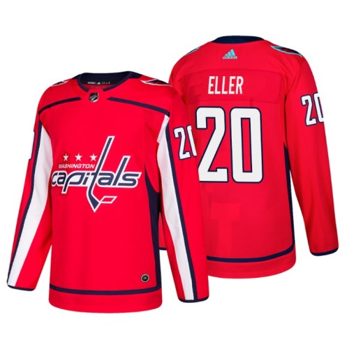 #20 Lars Eller Home Authentic Player Red jersey