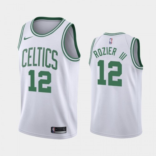 Men's Boston Celtics #12 Terry Rozier III White 2019 season Association Jersey