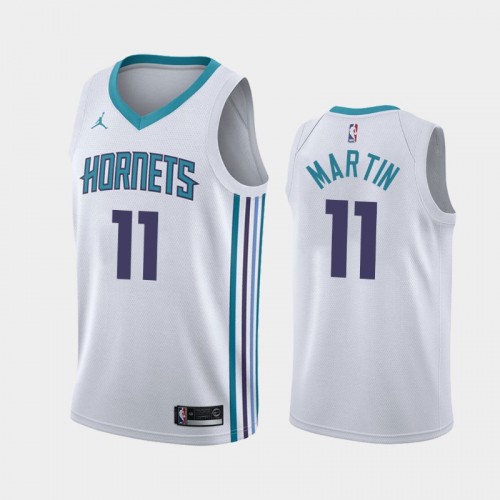 Men's Charlotte Hornets #11 Cody Martin White Association Jersey - 2019 NBA Draft
