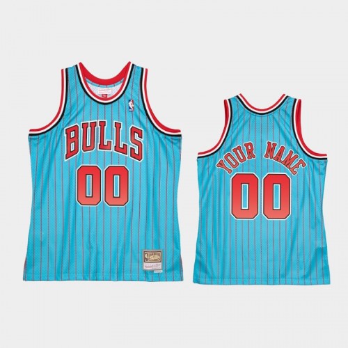 Men's Chicago Bulls #00 Custom Blue Reload 2.0 Jersey