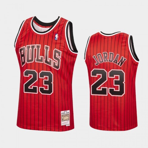 Chicago Bulls #23 Michael Jordan Red Reload Hardwood Classics Jersey