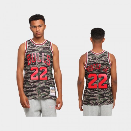 Chicago Bulls #22 Otto Porter Jr. Green Tiger Camo Limited Jersey