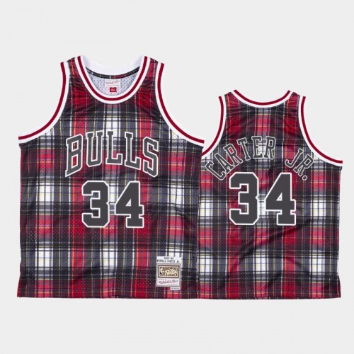 Chicago Bulls #34 Wendell Carter Jr. Red Private School Hardwood Classics Jersey