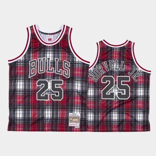 Chicago Bulls #25 Zach Norvell Jr. Red Private School Hardwood Classics Jersey