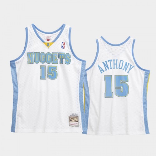 Denver Nuggets #15 Carmelo Anthony White 2006-07 Hardwood Classics Jersey