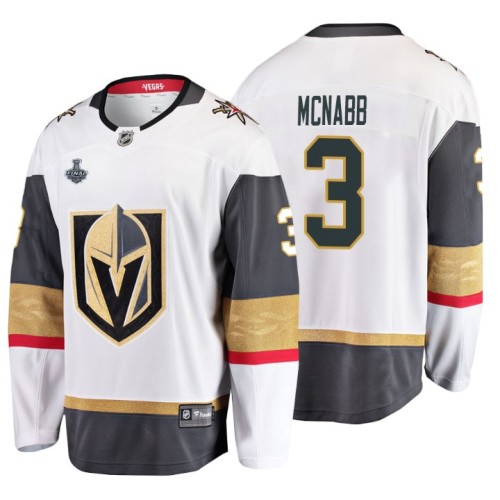 #3 Brayden McNabb 2018 Stanley Cup Final Breakaway Road White Jersey