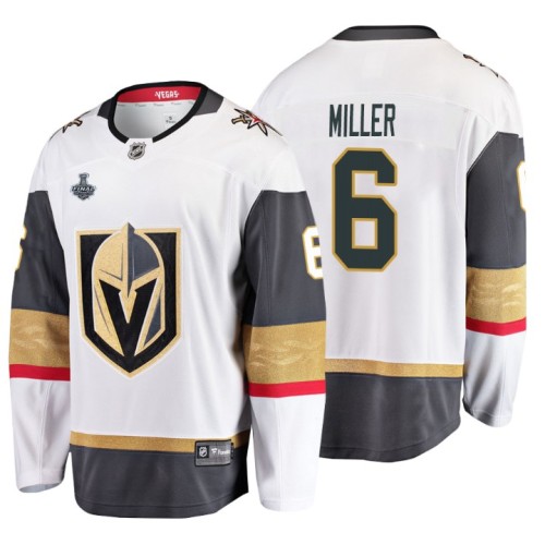 #6 Colin Miller 2018 Stanley Cup Final Breakaway Road White Jersey