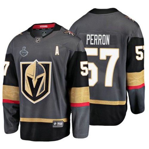 #57 David Perron Grey Home 2018 Stanley Cup Final Bound Breakaway Player Jersey