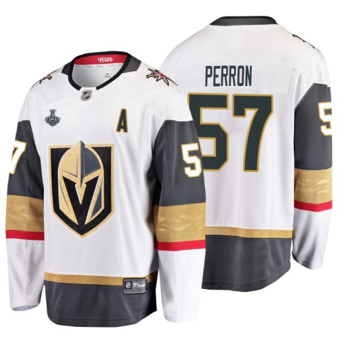 #57 David Perron 2018 Stanley Cup Final Breakaway Road White Jersey