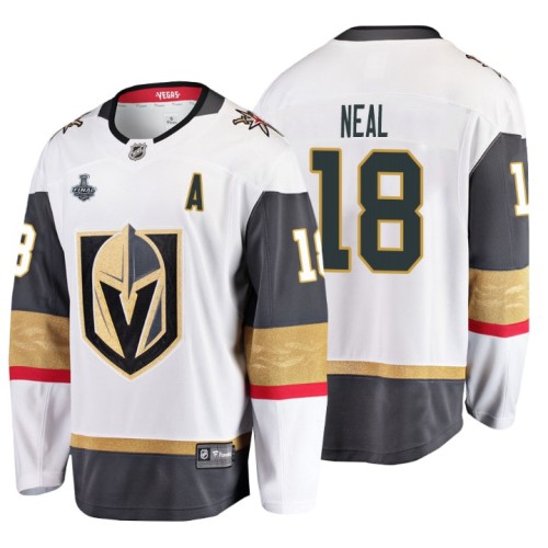 #18 James Neal 2018 Stanley Cup Final Breakaway Road White Jersey