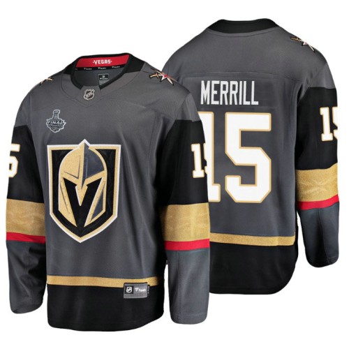 #15 Jon Merrill Grey Home 2018 Stanley Cup Final Bound Breakaway Player Jersey