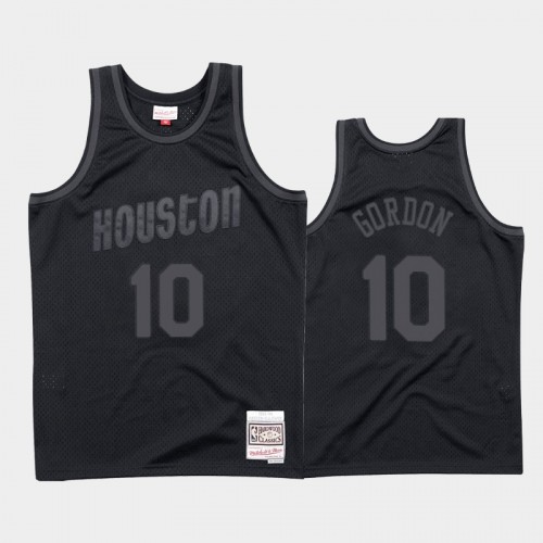 Houston Rockets #10 Eric Gordon Black 1993-94 Throwback Tonal Hardwood Classics Jersey