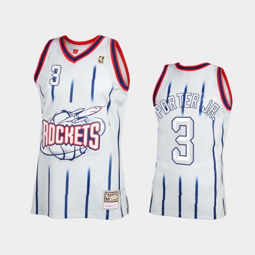 Men's Houston Rockets #3 Kevin Porter Jr. Gray Reload 2.0 Jersey