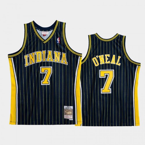 Indiana Pacers #7 Jermaine O'Neal Black 2003-04 Hardwood Classics Jersey