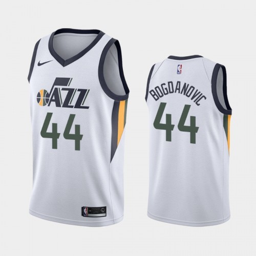 Men's Utah Jazz #44 Bojan Bogdanovic White 2019 season Association Jersey
