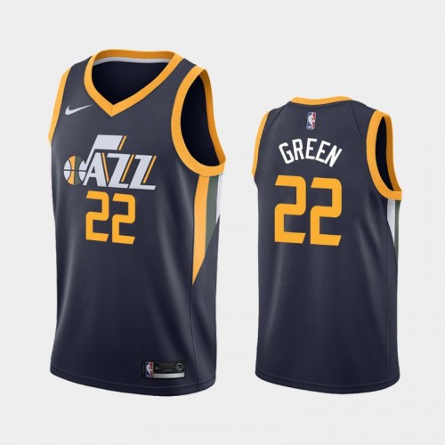 Men's Utah Jazz Jeff Green #22 Navy 2019-20 Icon Jersey
