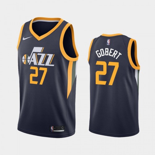 Men's Utah Jazz #27 Rudy Gobert Navy 2018-19 Icon Jersey