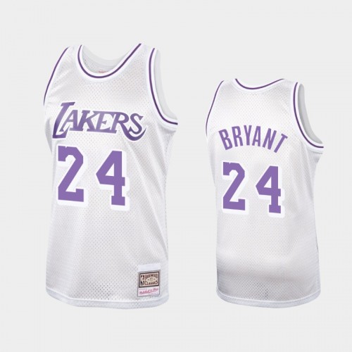 Men's Los Angeles Lakers #24 Kobe Bryant Platinum Hardwood Classics Jersey