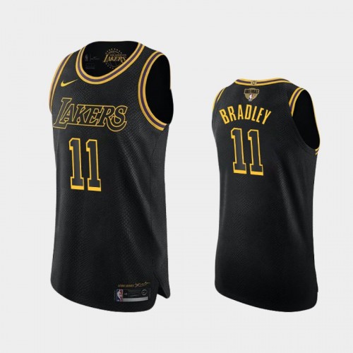 Los Angeles Lakers Avery Bradley #11 Black 2020 NBA Finals Bound Kobe Tribute Authentic Jersey