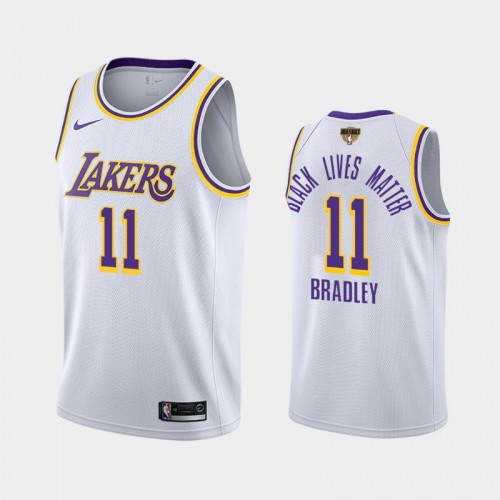 Los Angeles Lakers Avery Bradley #11 White 2020 NBA Finals Bound Black Lives Matter Association Jersey