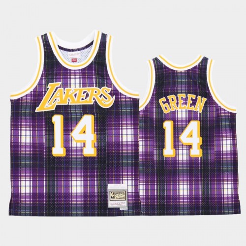 Men's Los Angeles Lakers #14 Danny Green Purple Private School jersey