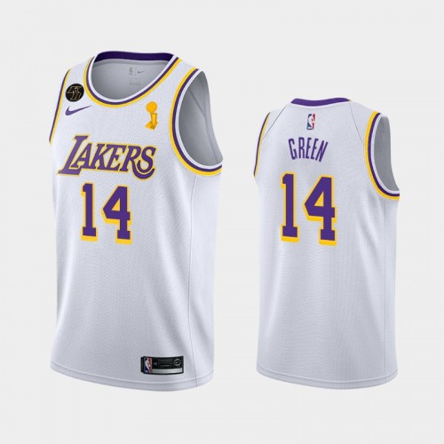 Los Angeles Lakers Danny Green #14 White 2020 NBA Finals Champions Association Jersey