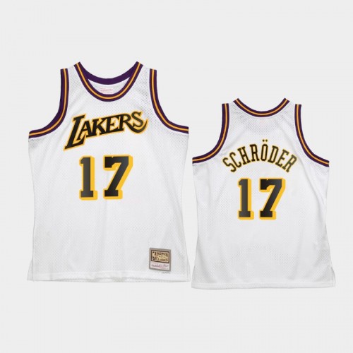 Men's Los Angeles Lakers #17 Dennis Schroder White Reload 2.0 Jersey