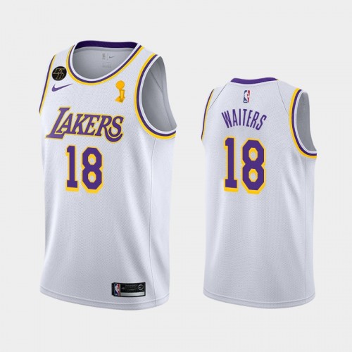 Los Angeles Lakers Dion Waiters #18 White 2020 NBA Finals Champions Association Jersey