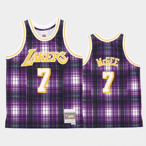 Men's Los Angeles Lakers #7 JaVale McGee Purple Private School jersey