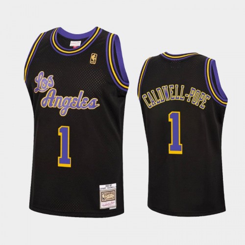 Los Angeles Lakers #1 Kentavious Caldwell-Pope Black Reload Hardwood Classics Jersey