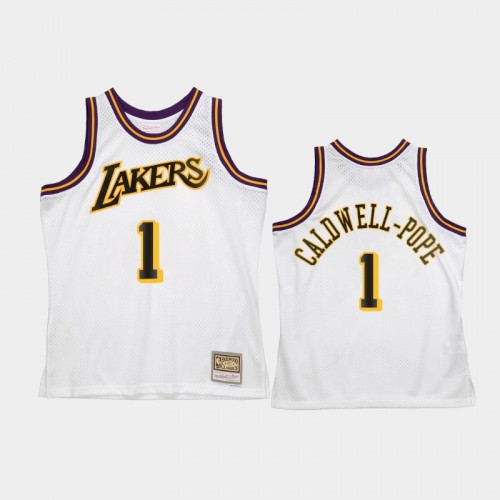 Men's Los Angeles Lakers #1 Kentavious Caldwell-Pope White Reload 2.0 Jersey