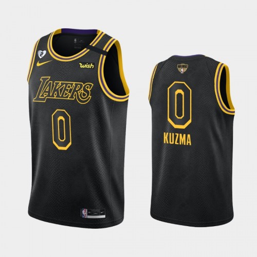 Los Angeles Lakers Kyle Kuzma #0 Black 2020 NBA Finals Bound Honor Kobe and Gianna Jersey