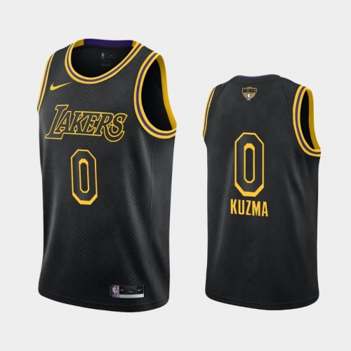 Los Angeles Lakers Kyle Kuzma #0 Black 2020 NBA Finals Bound Social Justice Mamba Edition Jersey