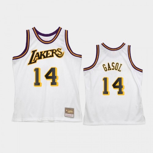 Men's Los Angeles Lakers #14 Marc Gasol White Reload 2.0 Jersey