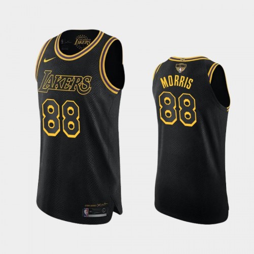 Los Angeles Lakers Markieff Morris #88 Black 2020 NBA Finals Bound Kobe Tribute Authentic Jersey