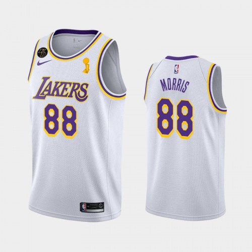 Los Angeles Lakers Markieff Morris #88 White 2020 NBA Finals Champions Association Jersey