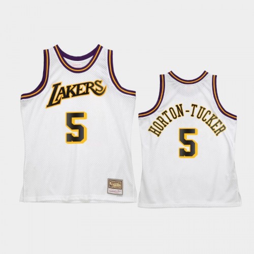 Men's Los Angeles Lakers #5 Talen Horton-Tucker White Reload 2.0 Jersey