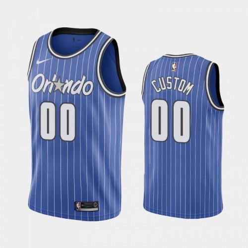 Men's 2018-19 Orlando Magic #00 Custom Blue 30th Season Classic Jersey