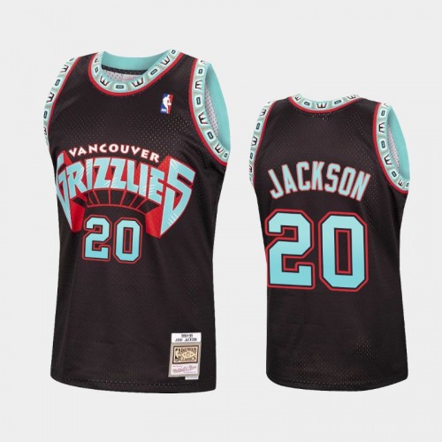 Memphis Grizzlies #20 Josh Jackson Black Reload Hardwood Classics Jersey