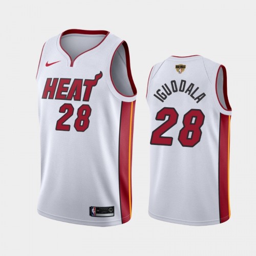 Miami Heat Andre Iguodala #28 White 2020 NBA Finals Bound Association Jersey