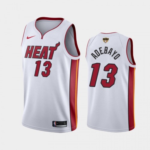 Miami Heat Bam Adebayo #13 White 2020 NBA Finals Bound Association Jersey