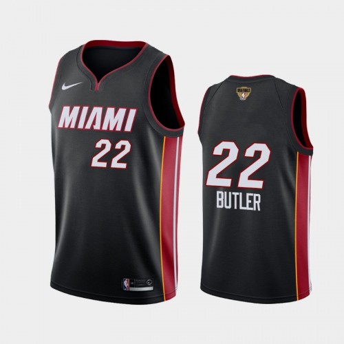 Miami Heat Jimmy Butler #22 Black 2020 NBA Finals Bound Social Justice Icon Jersey