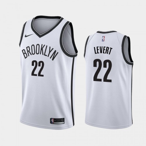 Men's Brooklyn Nets #22 Caris LeVert White 2019 season Association Jersey